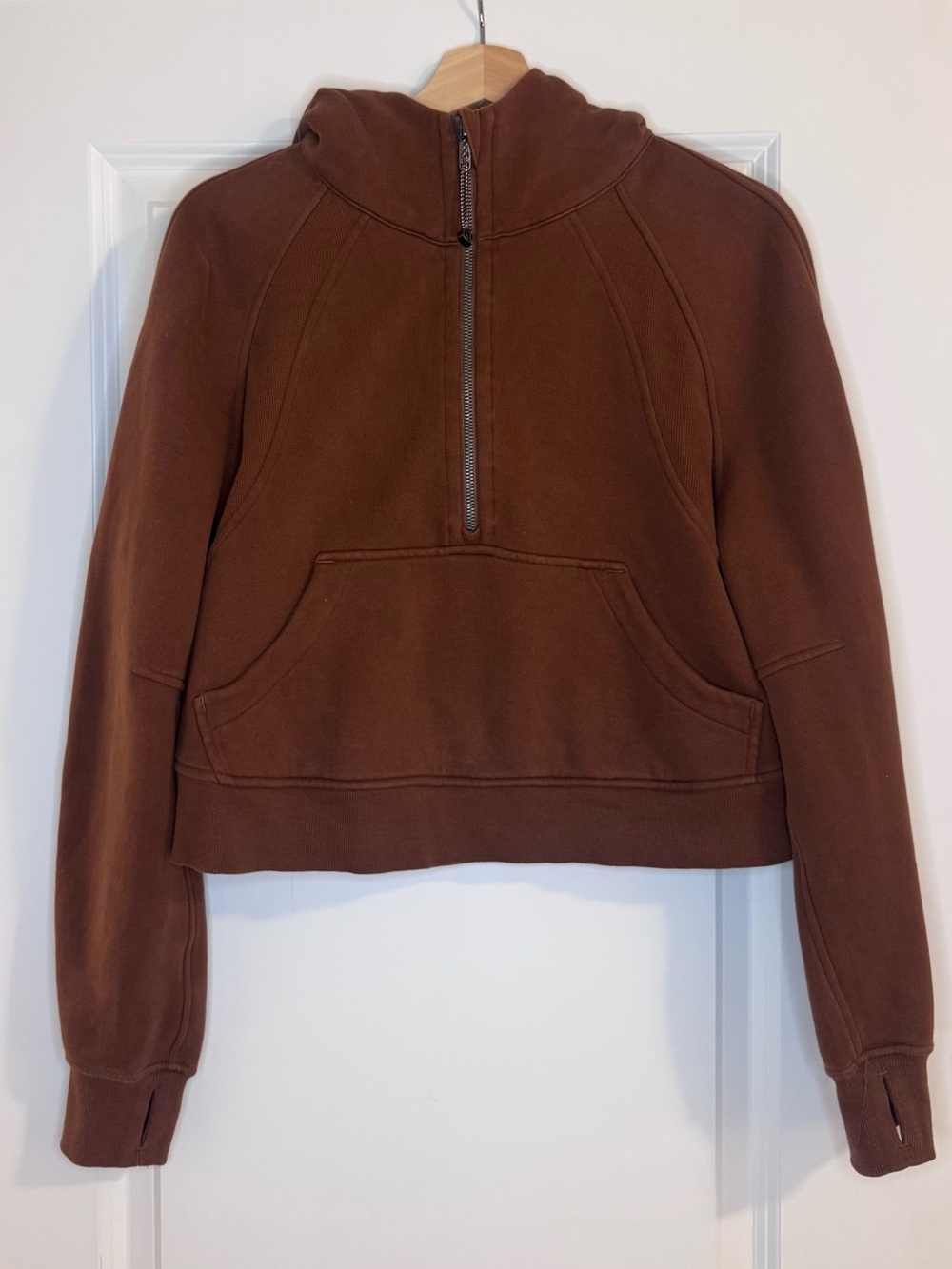 lululemon Scuba Oversized Half-Zip Hoodie Java Brown XS/S